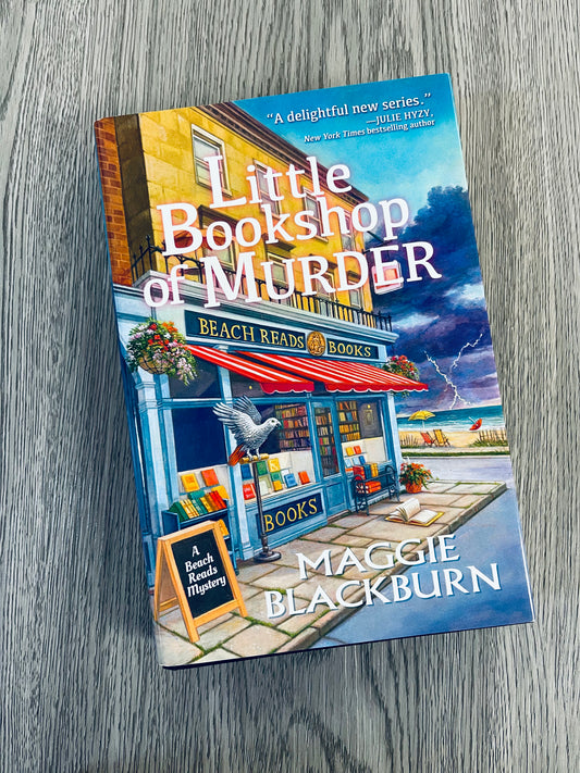 Little Bookshop of Murder ( Beach Reads Mystery #1) by Maggie Blackburn-Hardcover