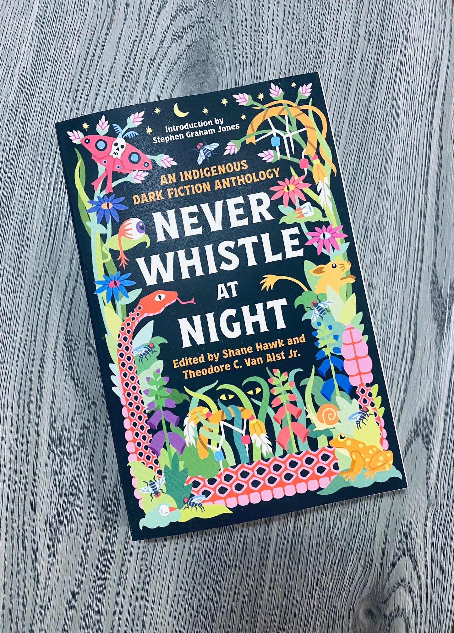 Never Whistle at Night: An Indigenous Dark Fiction Anthology by Shane Hawk-Used