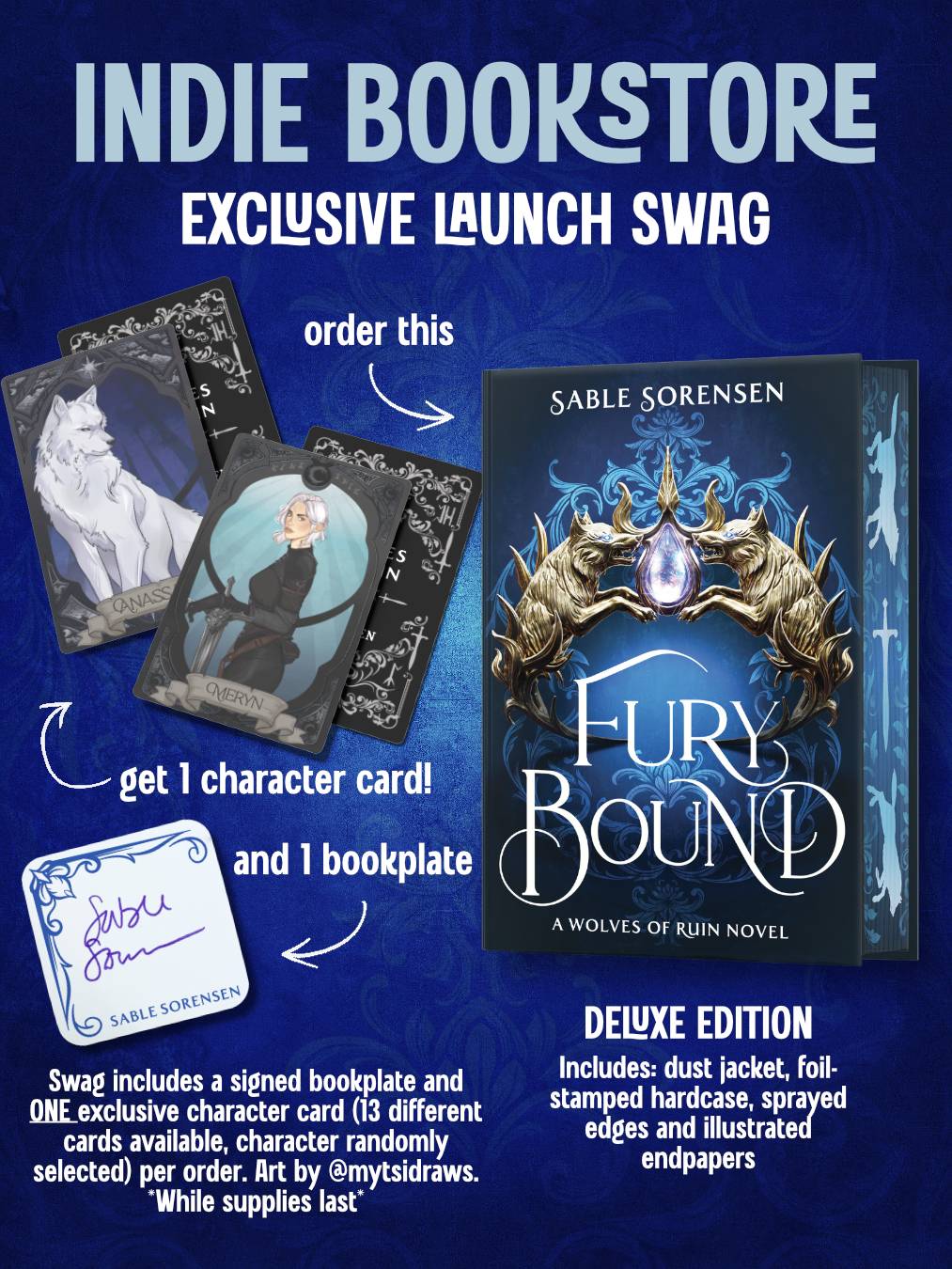 PREORDER: Fury Bound (Deluxe Limited Edition) by Sable Sorensen-Hardcover New