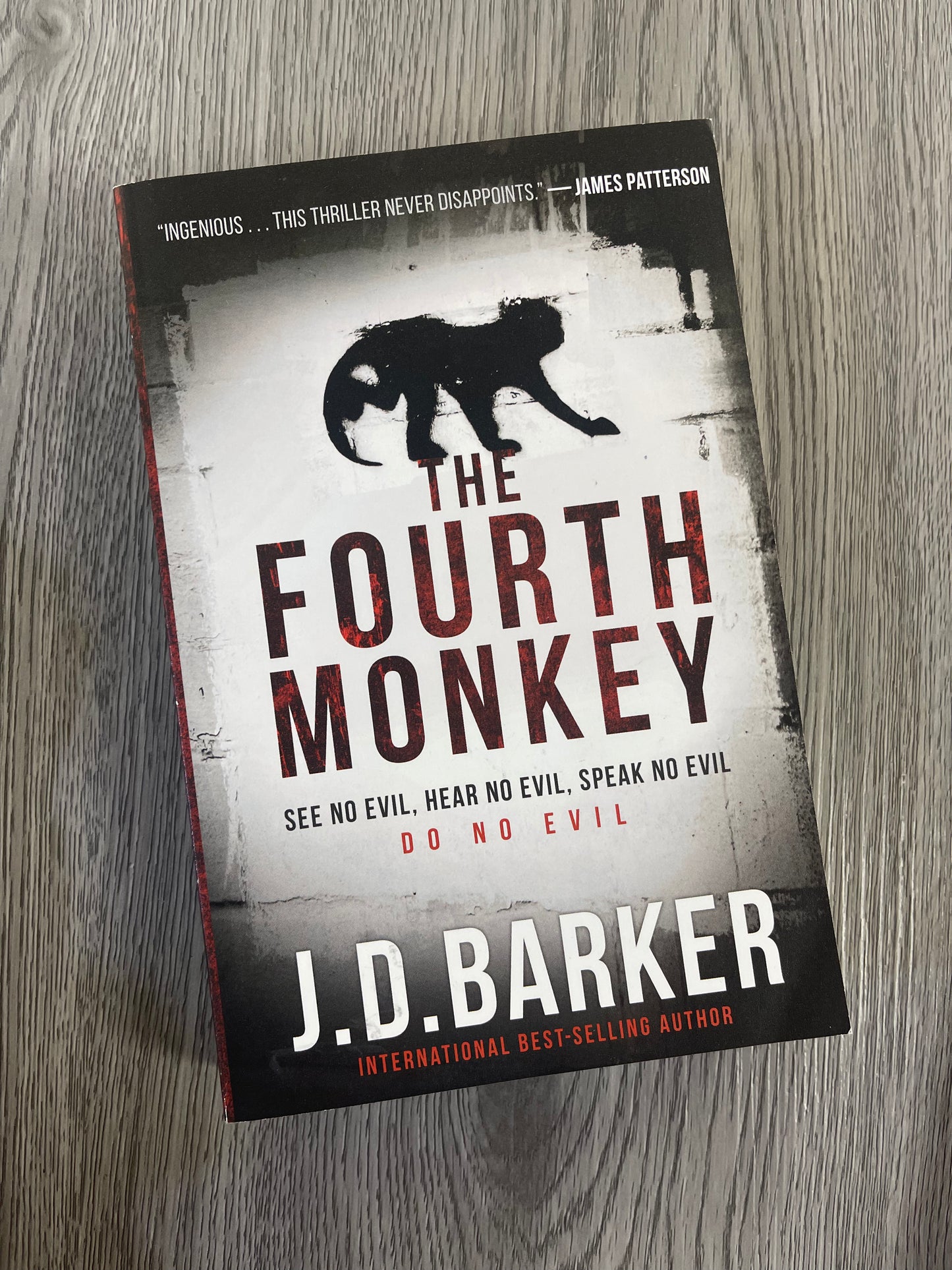 The Fourth Monkey (4MK Thriller #1) by J.D. Barker