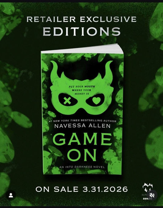 PREORDER: Game On ( Into Darkness #3) by Navessa Allen-New