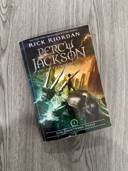 Percy Jackson and the Olympians by Rick Riordan-Used