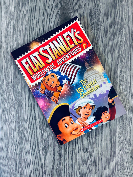 The US Capital Commotion (Flat Stanley's Worldwide Adventures #9) by Jeff Brown-Used
