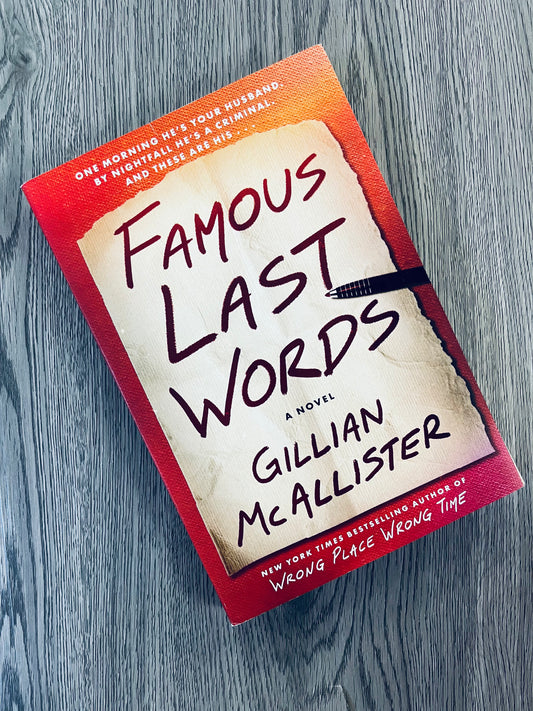 Famous Last Words by Gillian McAllister-Used