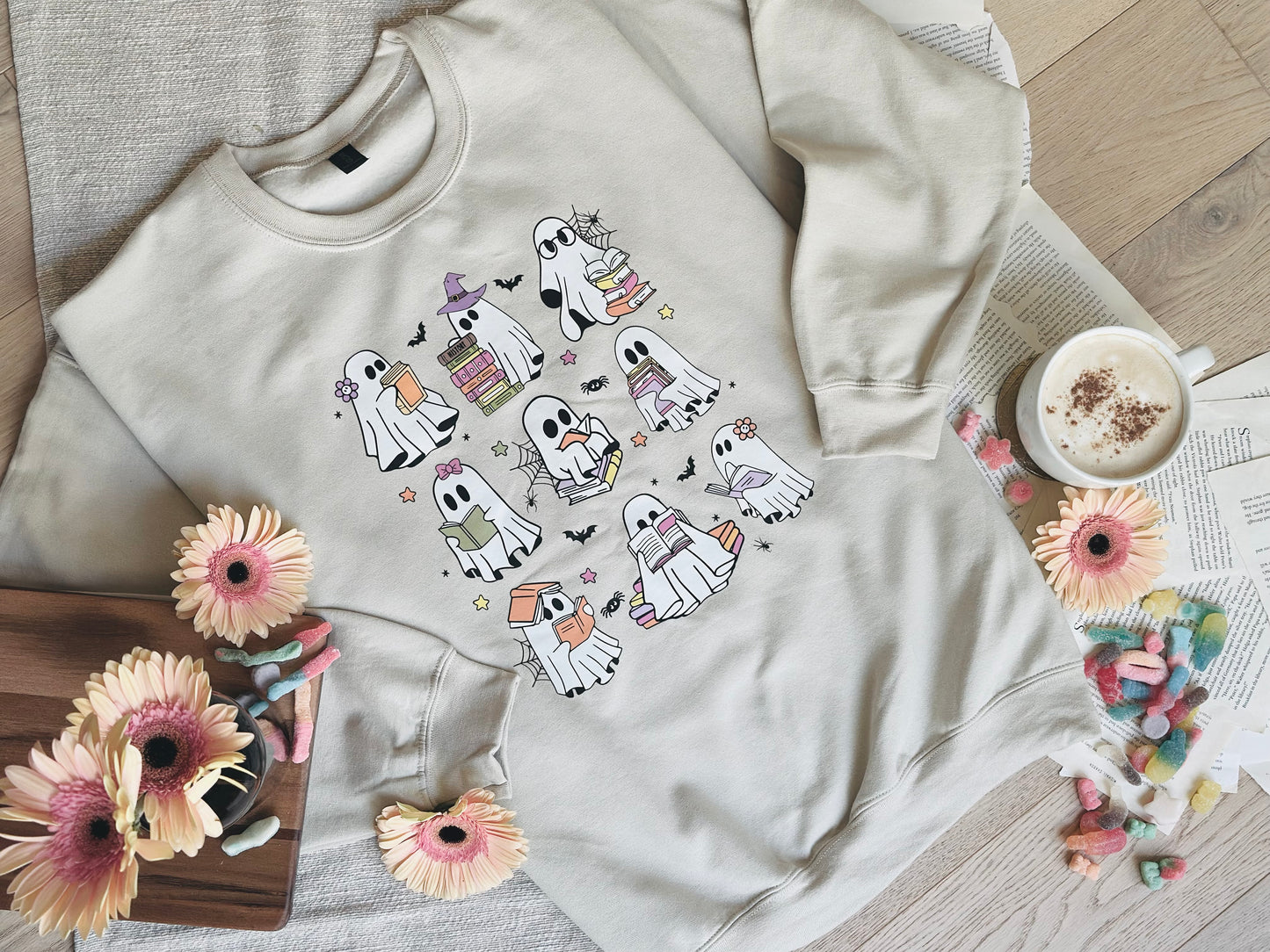 Sweater: Bookish Ghostie Crewneck