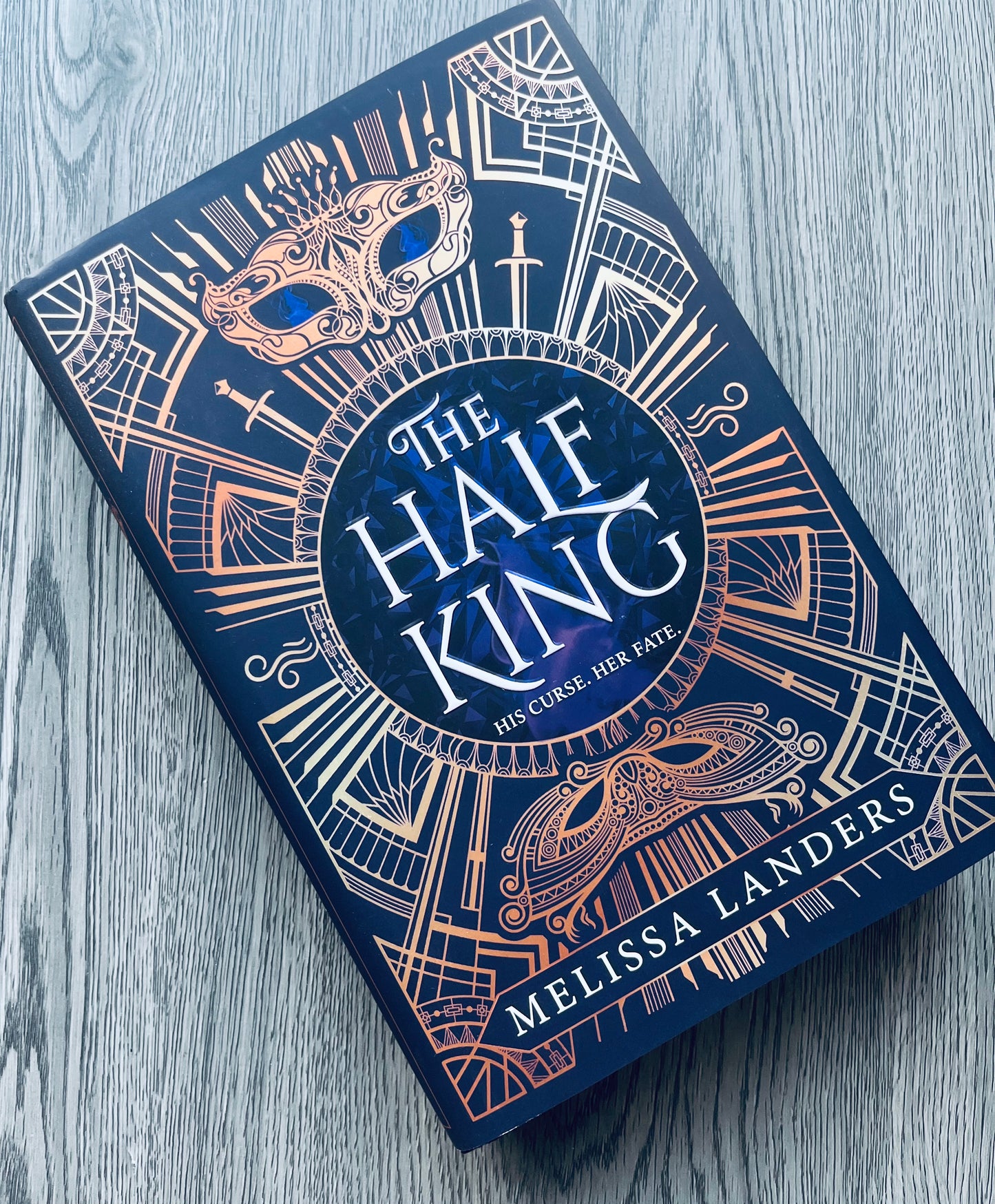 The Half King by Melissa Landers -  Hardcover Sprayed Edges Used
