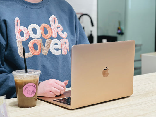 Sweater: Book Lover - Indigo Blue