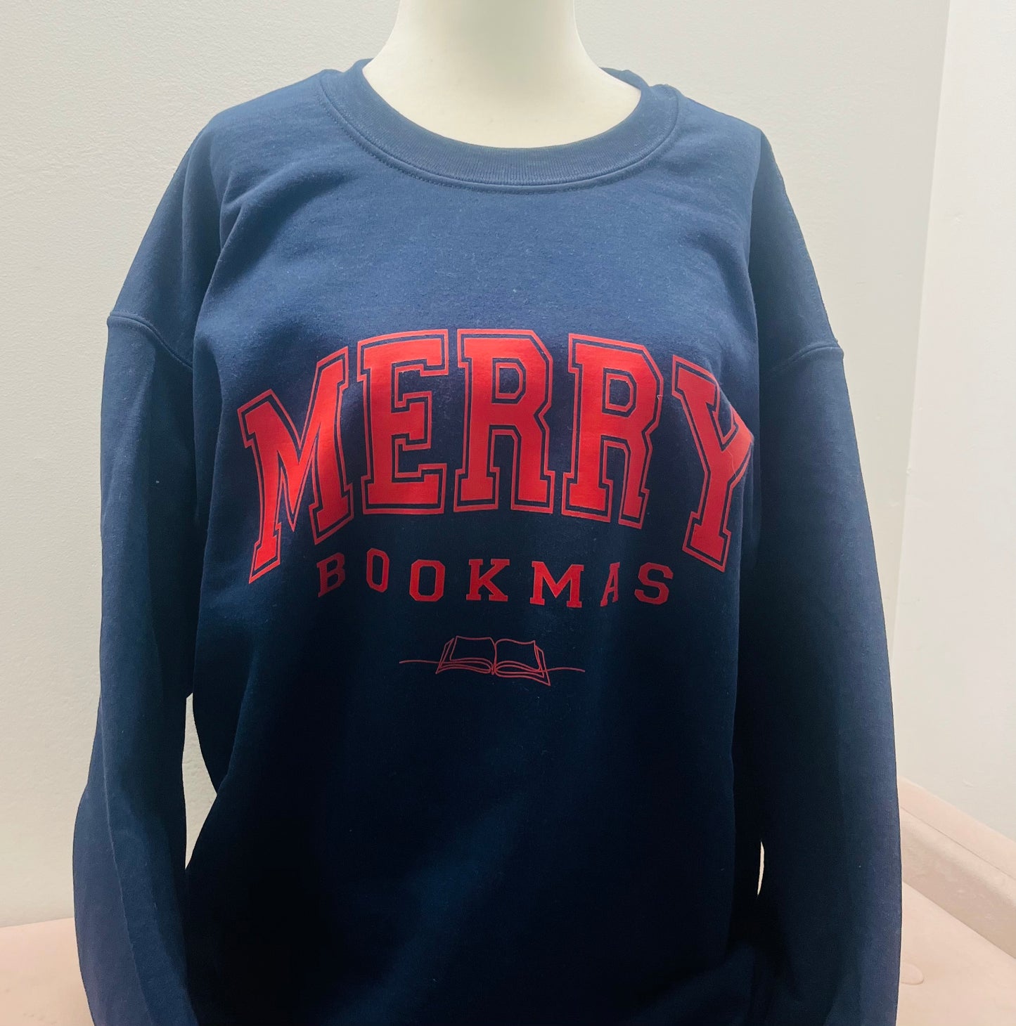 Merry Bookmas Varsity Crewneck