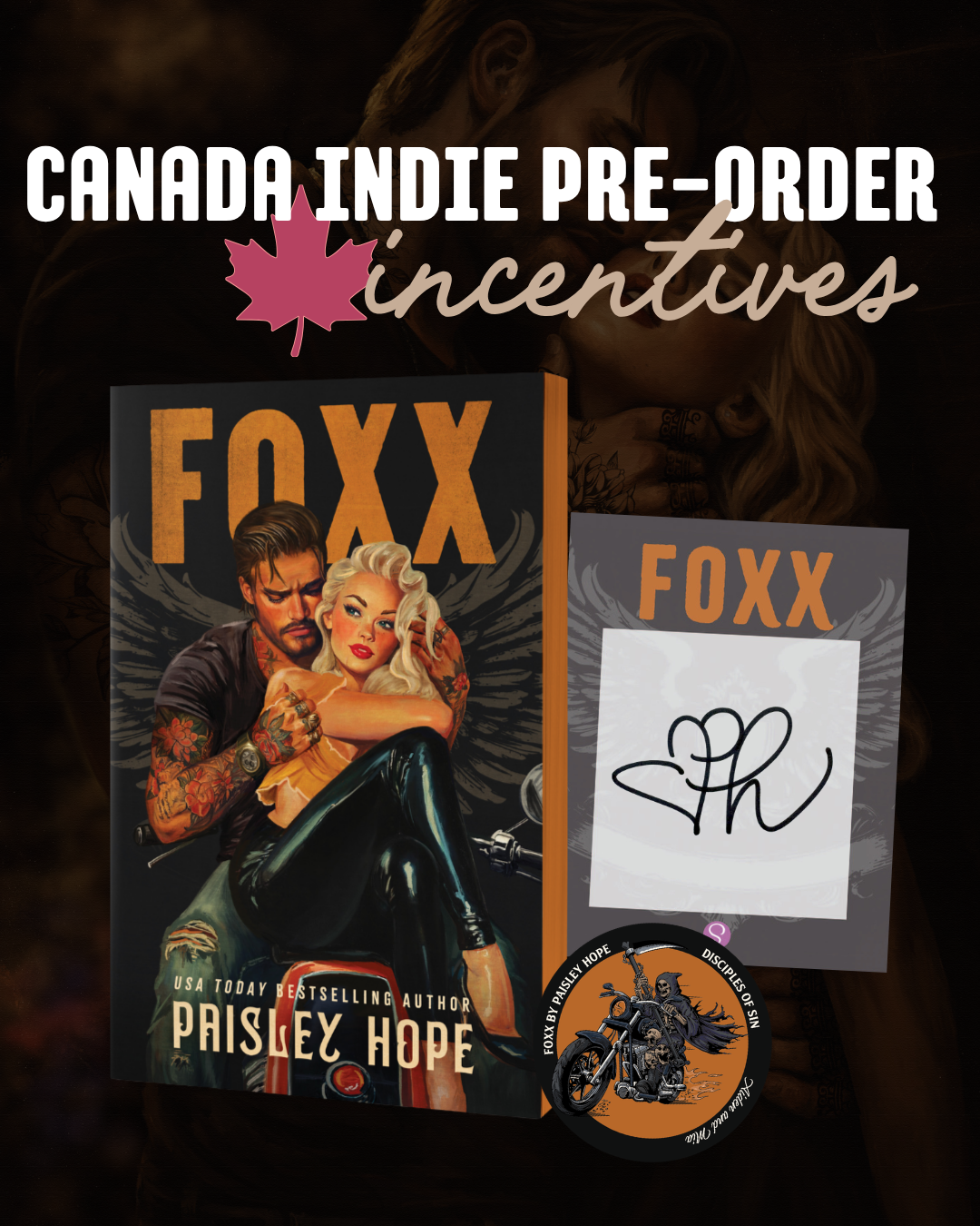 PREORDER: Foxx( The Soldiers of Bedlam #3) by Paisley Hope-Sprayed New