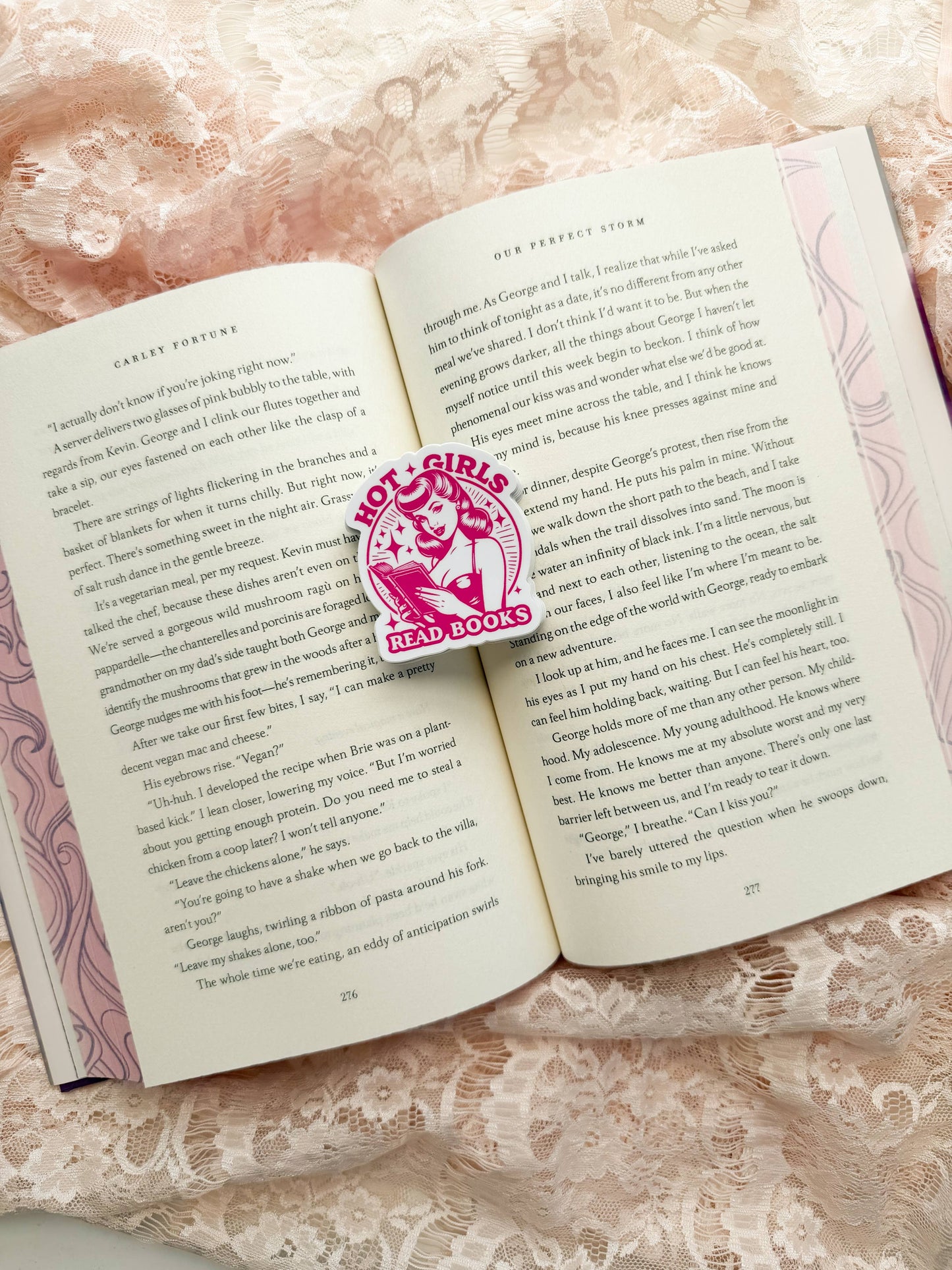 Hot Girls Read Books Sticker