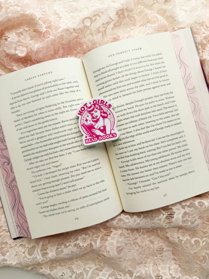 Hot Girls Read Books Sticker
