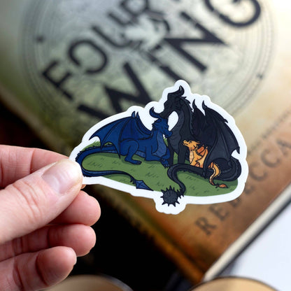 Tairn, Sgaeyl and Andarna Sticker | Fourth Wing