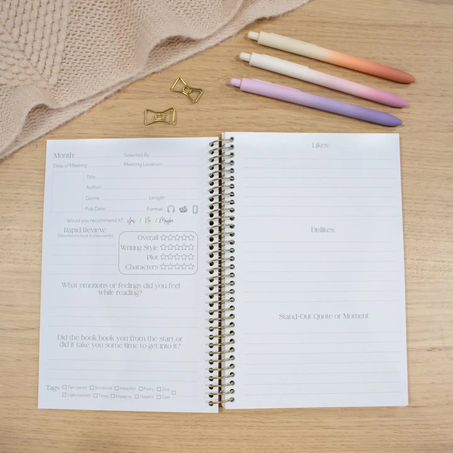 Book Club Journal