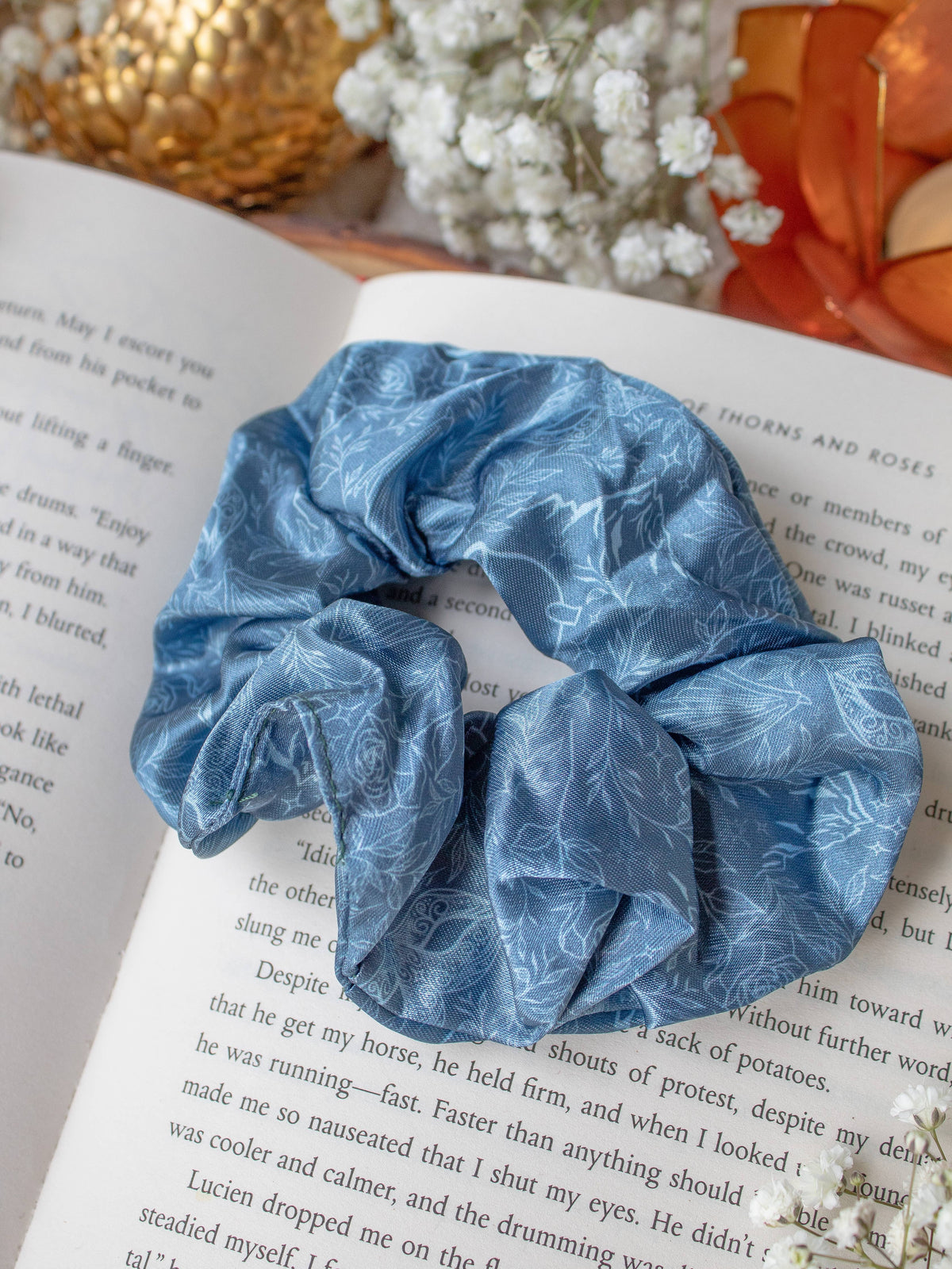 Bookish Satin Scrunchie | Starlight Fantasy