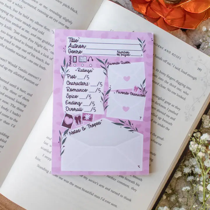 4x6 Book Review Post-It Notepad
