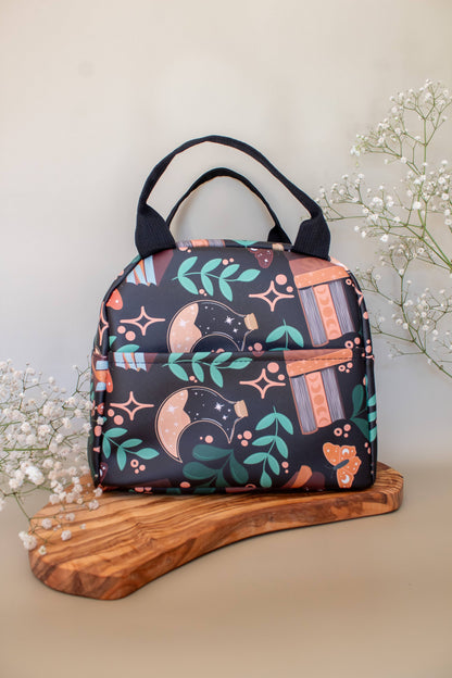 Burgundy Books | Bookish Insulated Lunch Tote