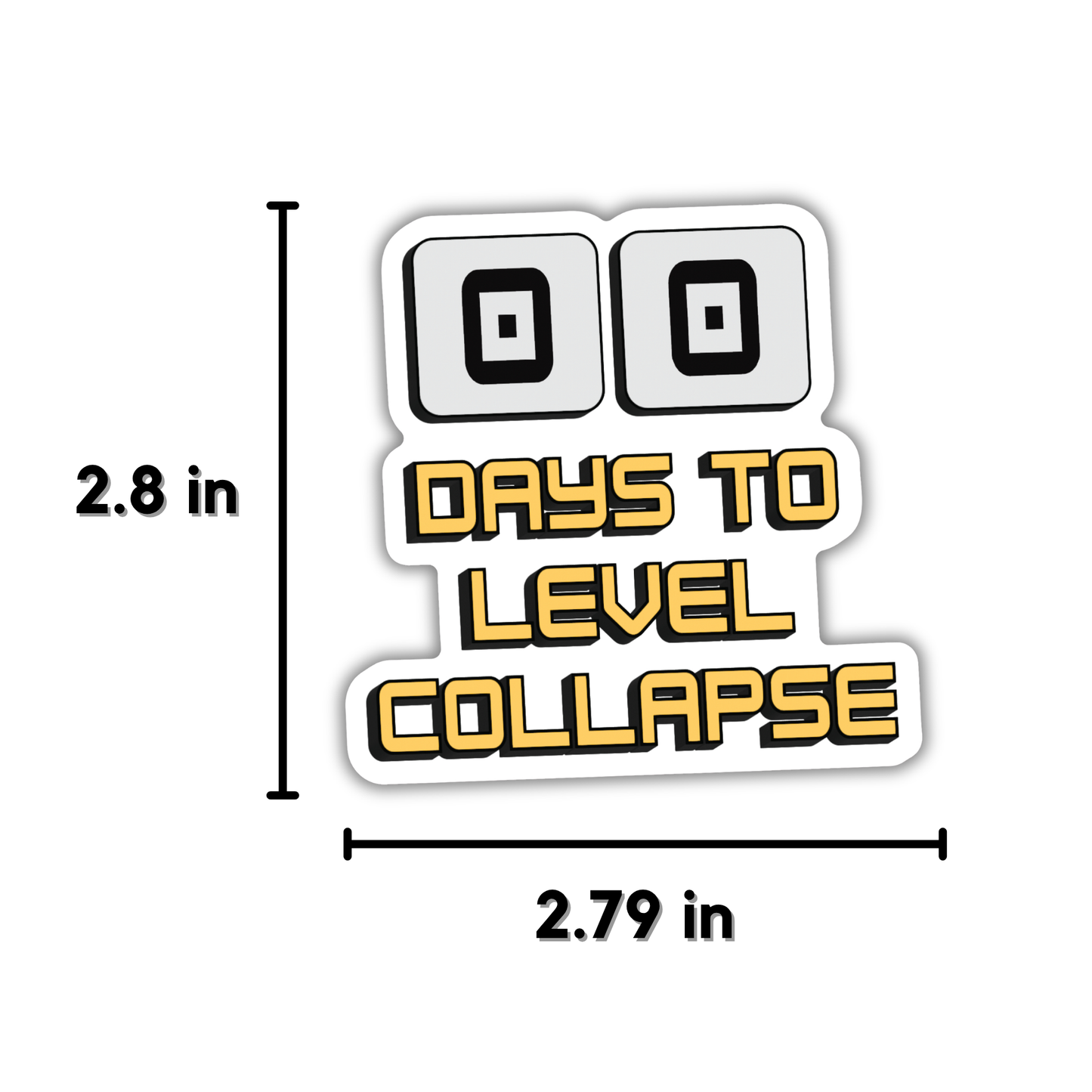 Days to Level Collapse Sticker | Dungeon Crawler Carl