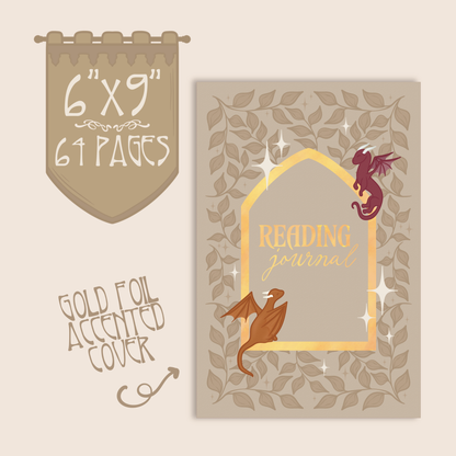 Book Dragons | 6"x9" Reading Journal