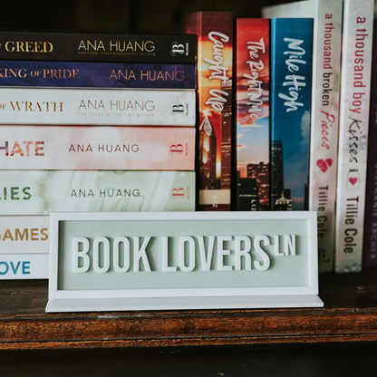 Acrylic Shelf Sign with Stand