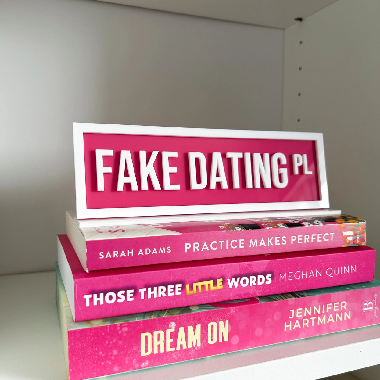 Acrylic Shelf Sign with Stand