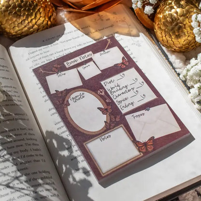 4x6 Book Review Post-It Notepad