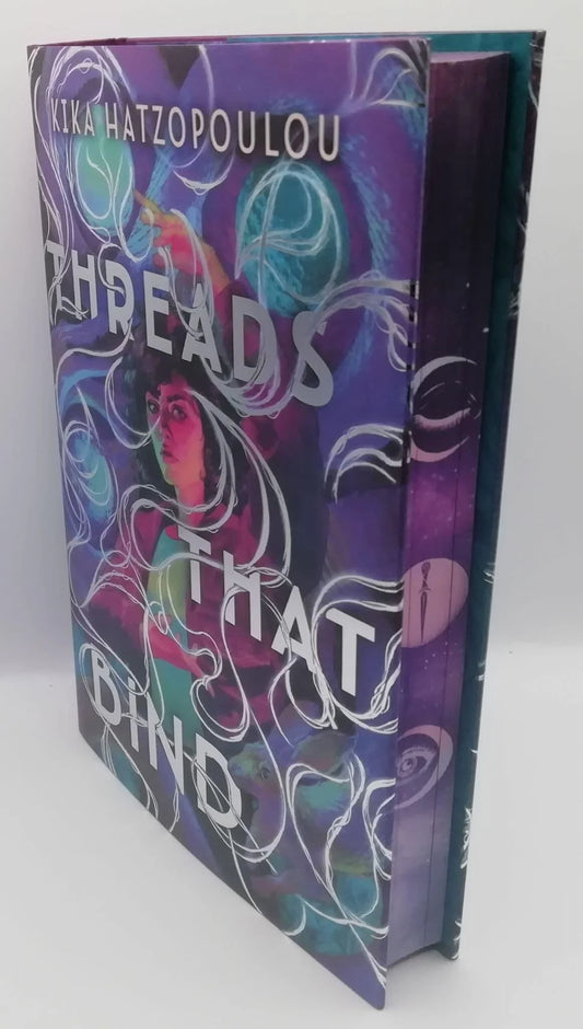 Threads That Bind ( Threads That Bind #1) by  Kika Hatzopoulou-Fairyloot Hardcover Edition-Used